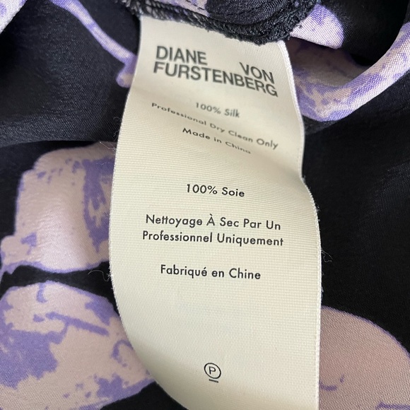 Diane von Furstenburg Joyce Silk Shift Floral Dress Size Small - Picture 8 of 8